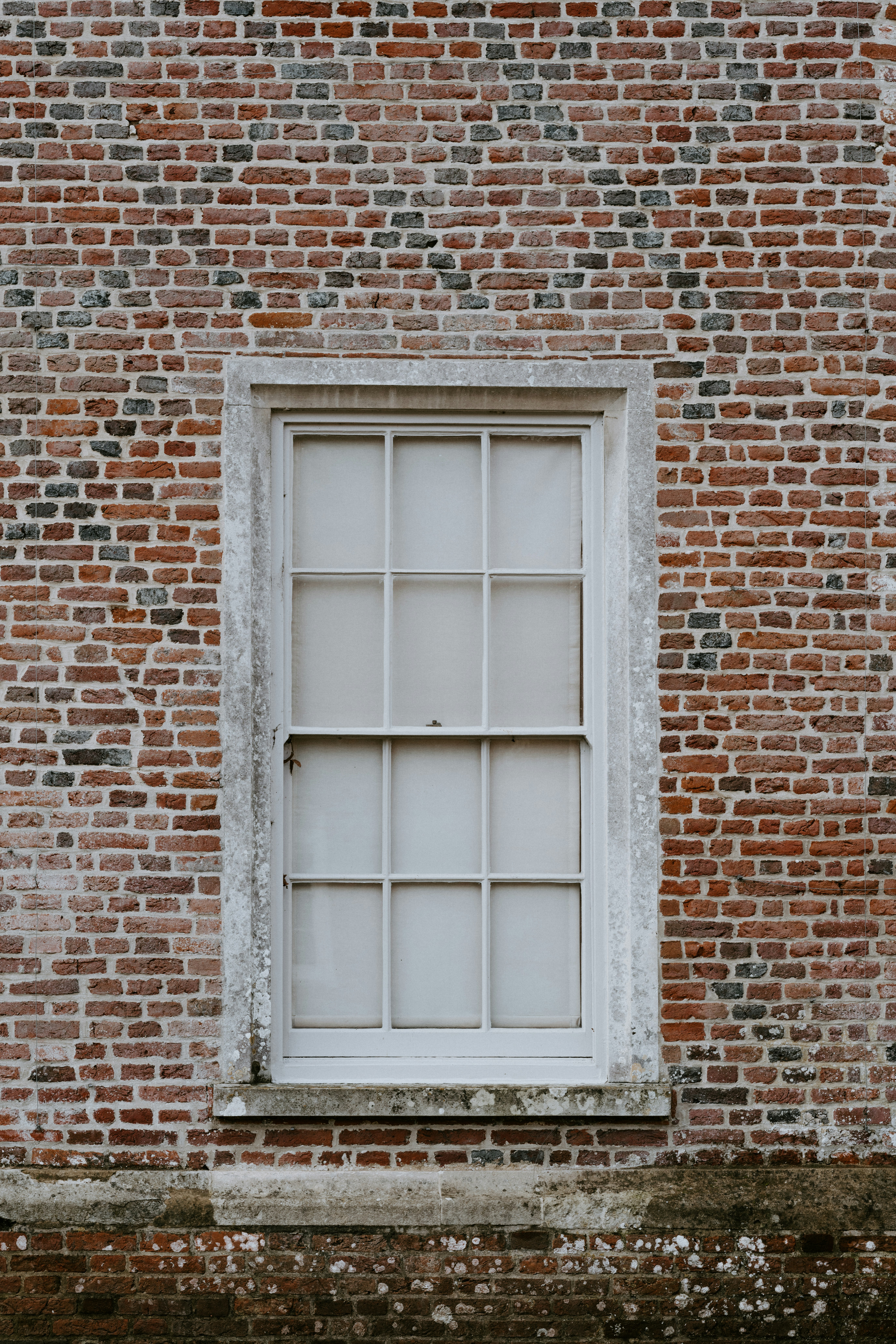 white metal window frame