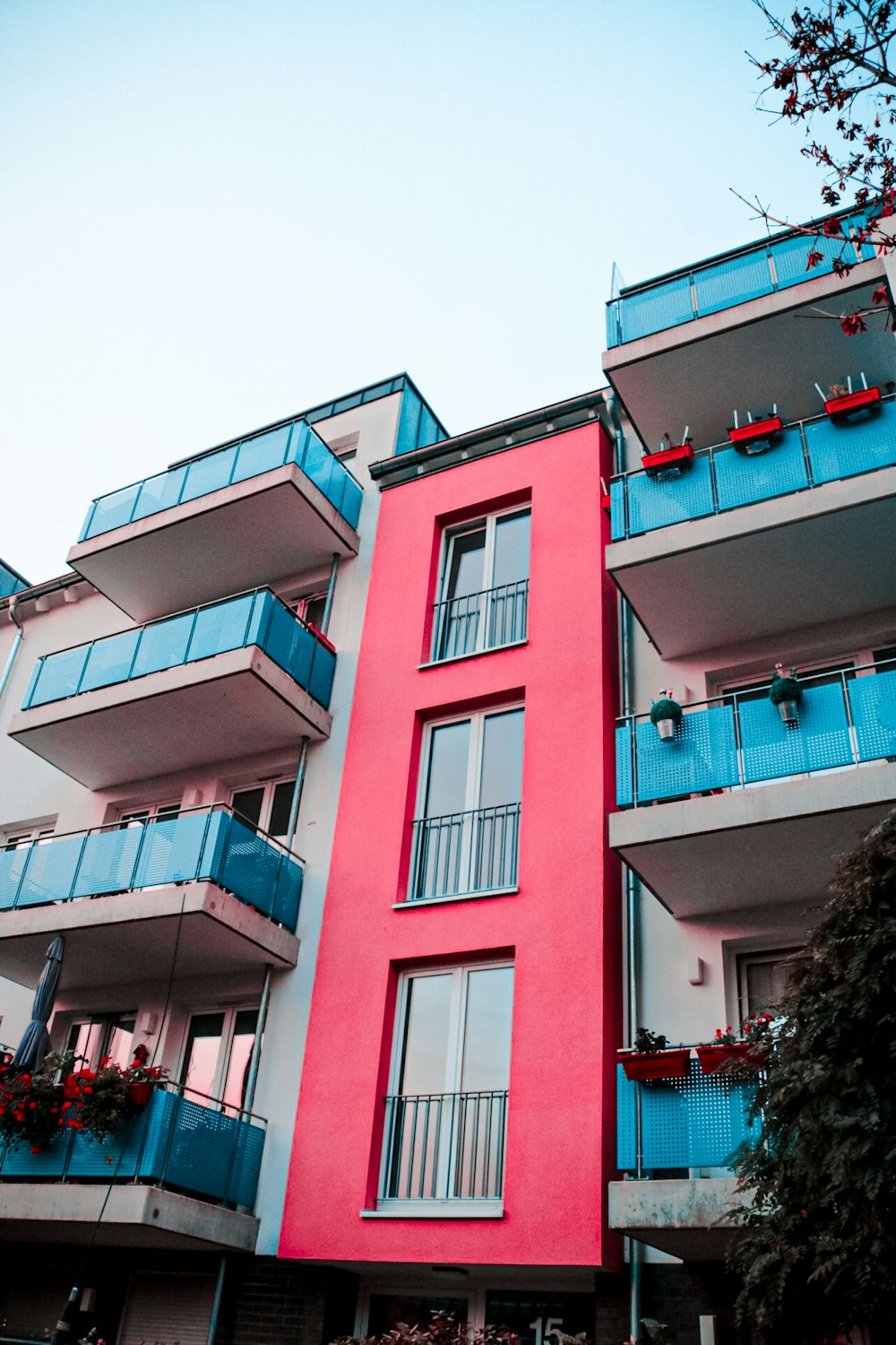 red and brown concrete building