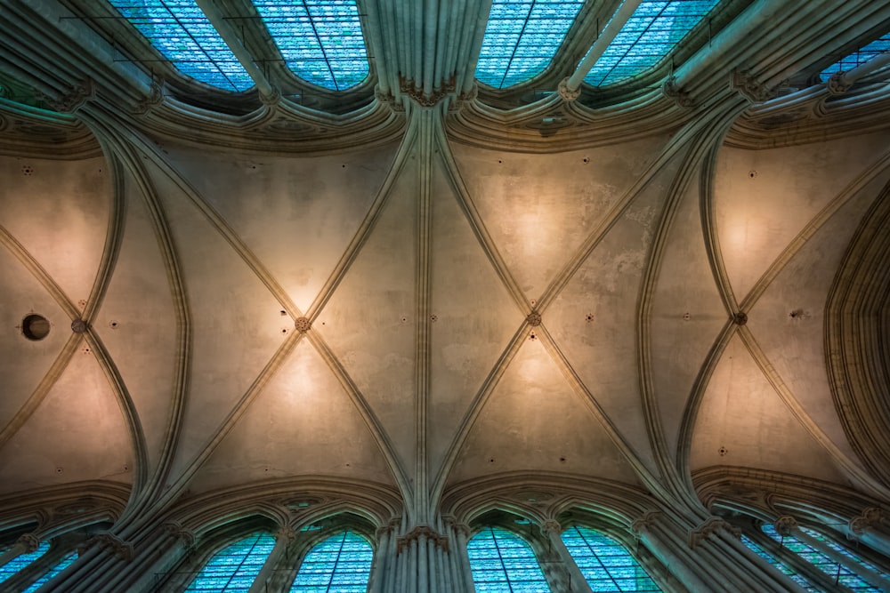 brown concrete building ceiling