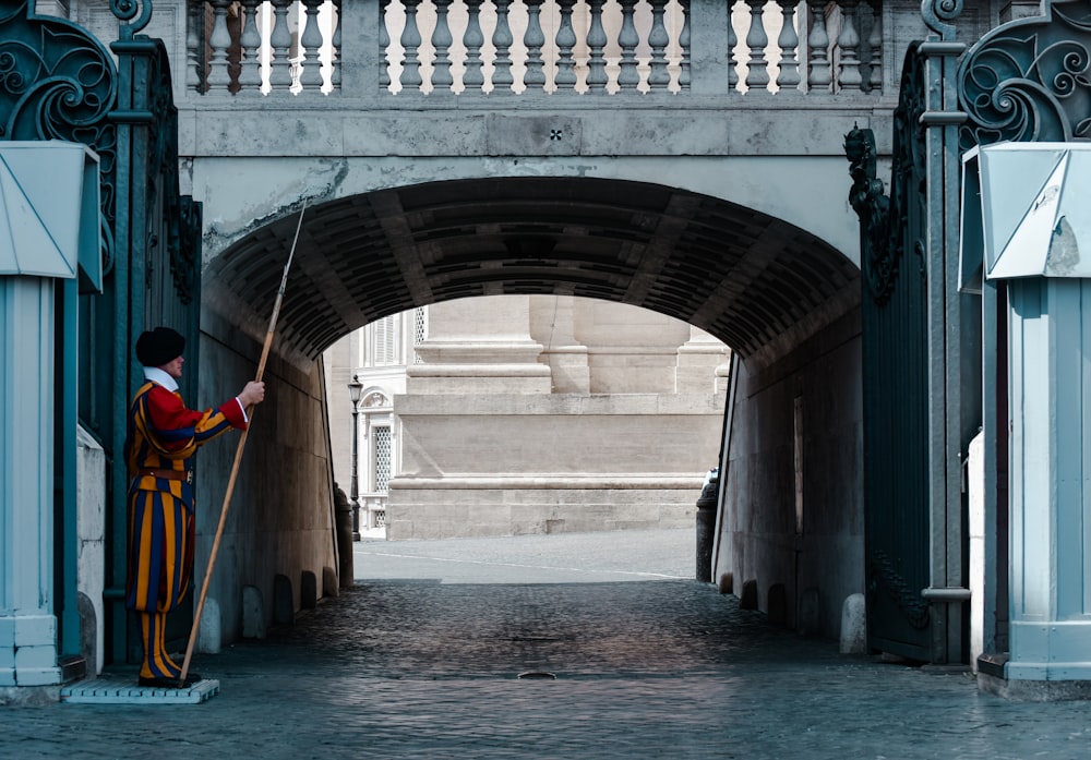 guard in tunnel