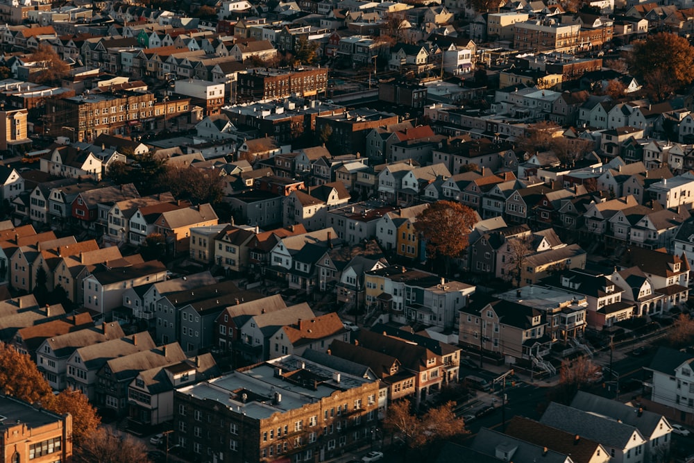 aerial photography of city