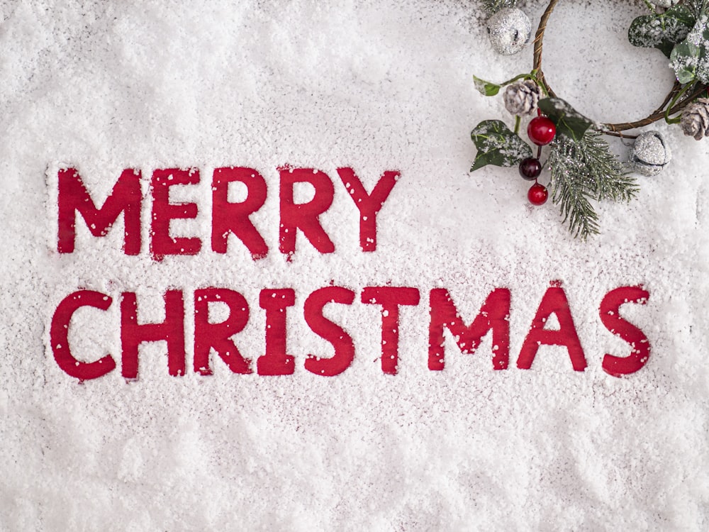 Merry Christmas text photo – Free Christmas Image on Unsplash