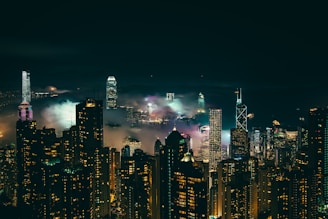 city view during nighttime
