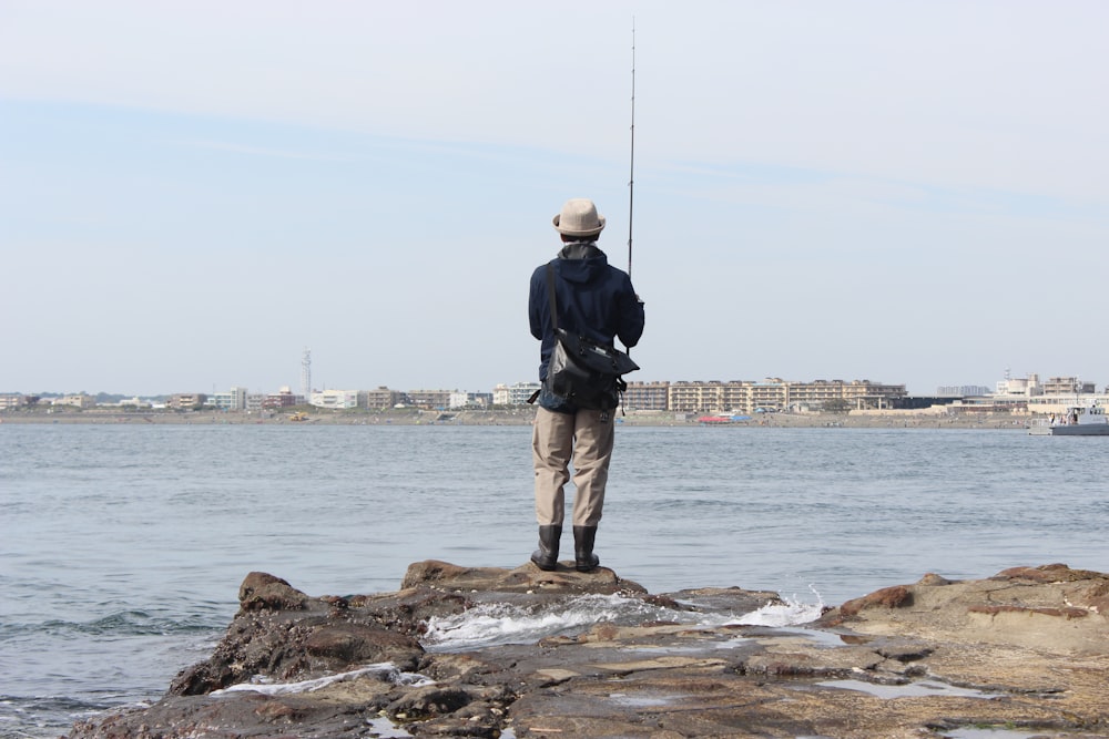 man fishing photograph