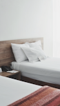 pillows on bed