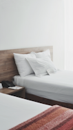 pillows on bed