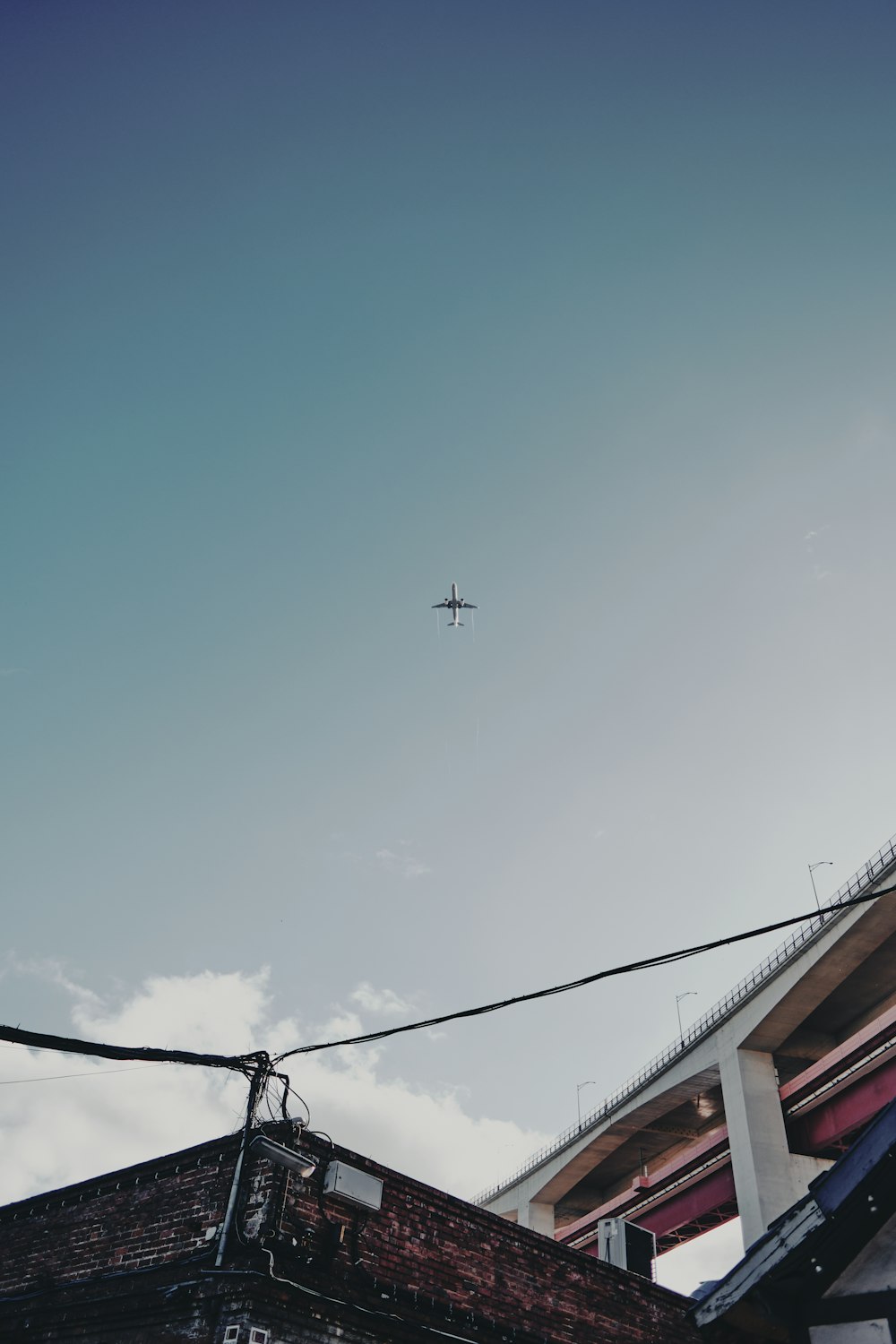 airliner on flight