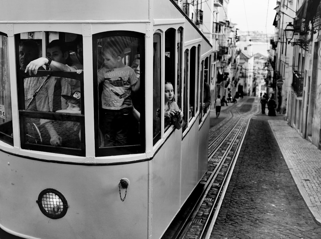 children inside tram