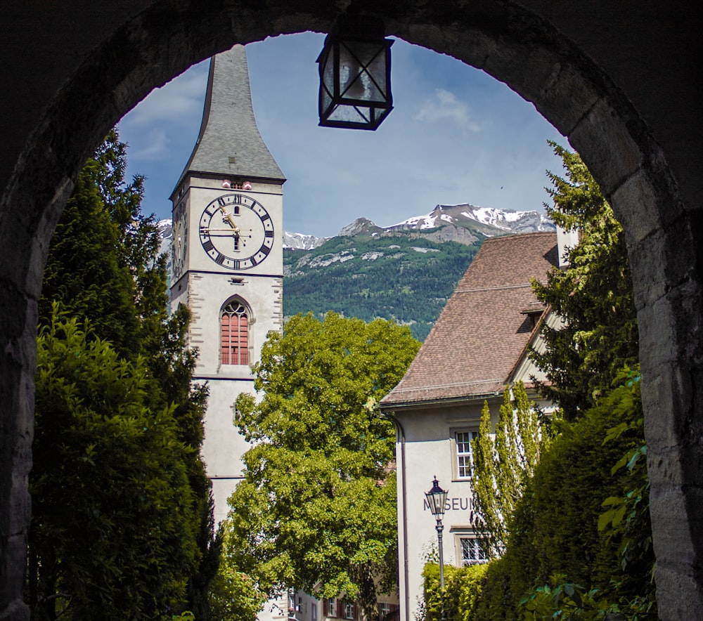 clock tower in village