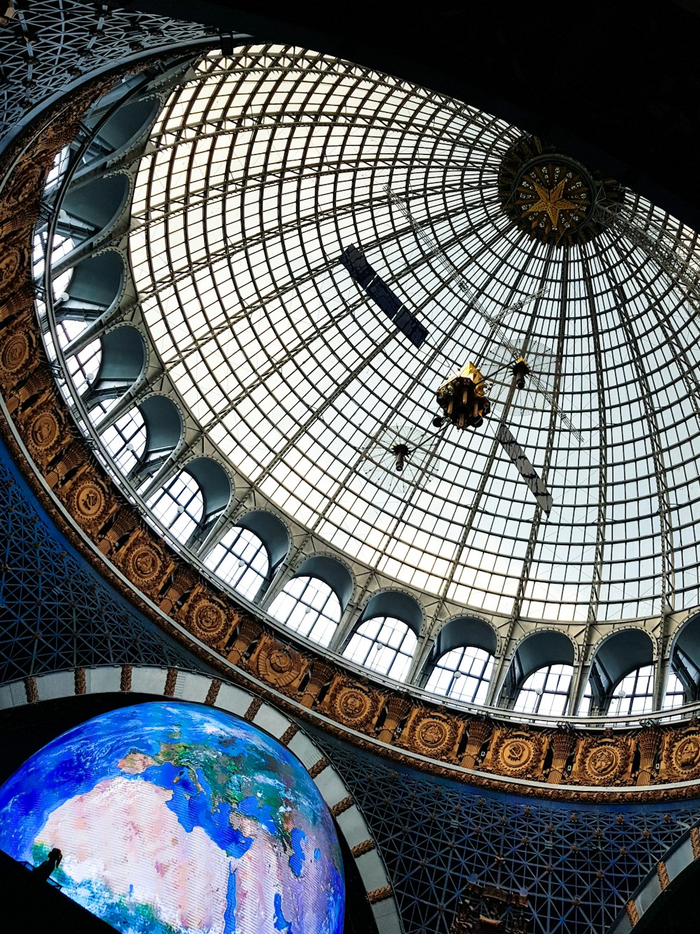 bottom-view of dome building