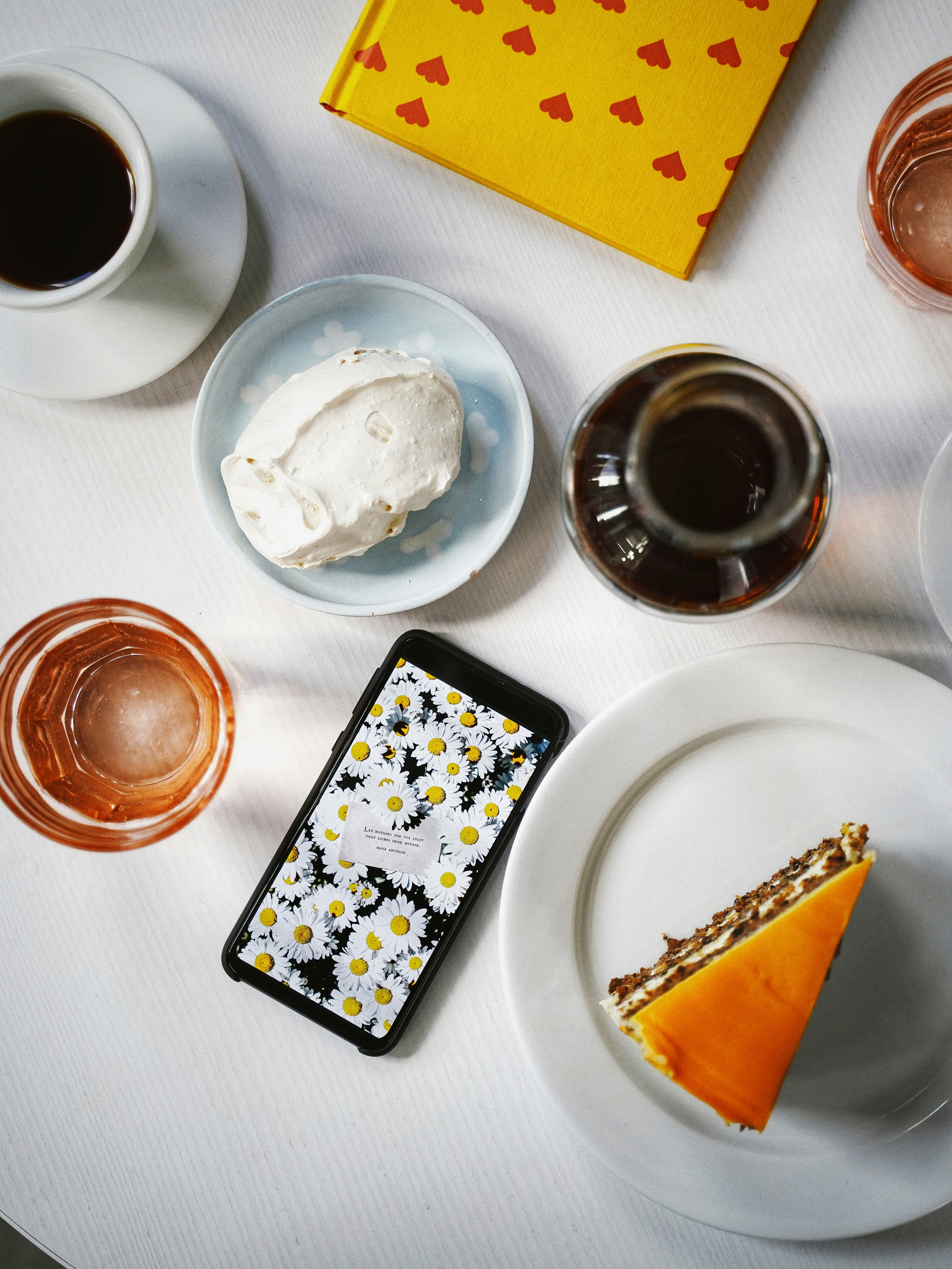 ice cream surrounded by cups