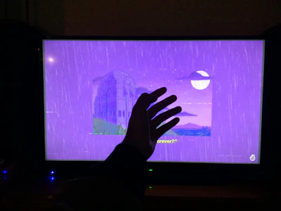 Screenshot of a video player paused on a thought-provoking documentary scene.
