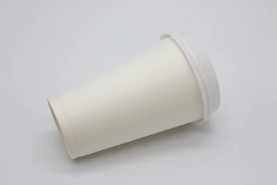 white disposable cup