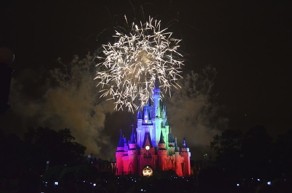 fireworks at night