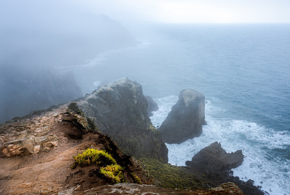 rock formations on sea