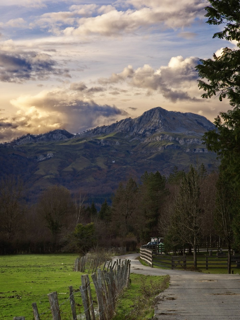 white clouds over mountains