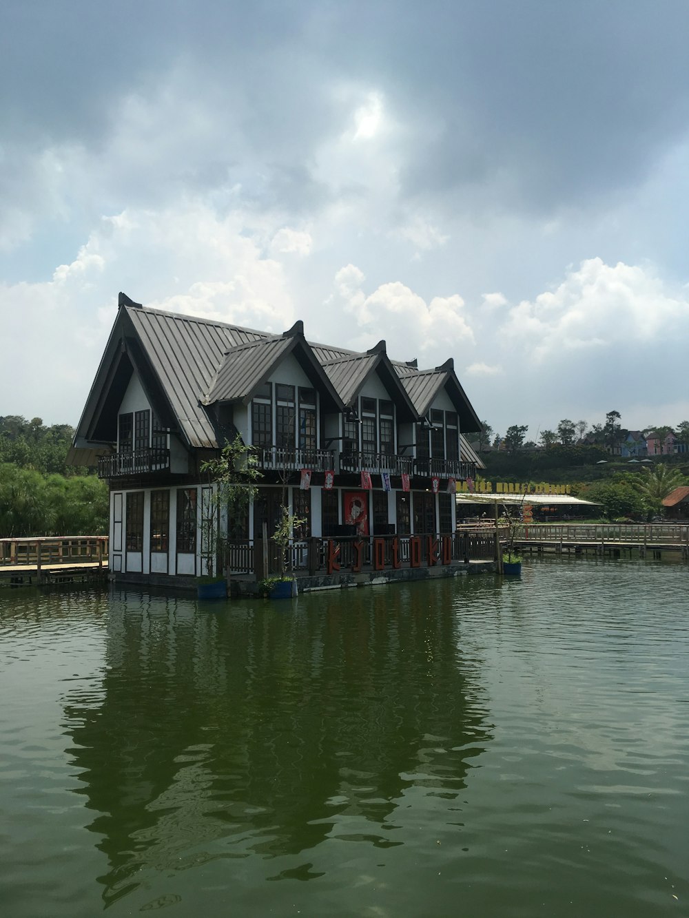 building on dock during day