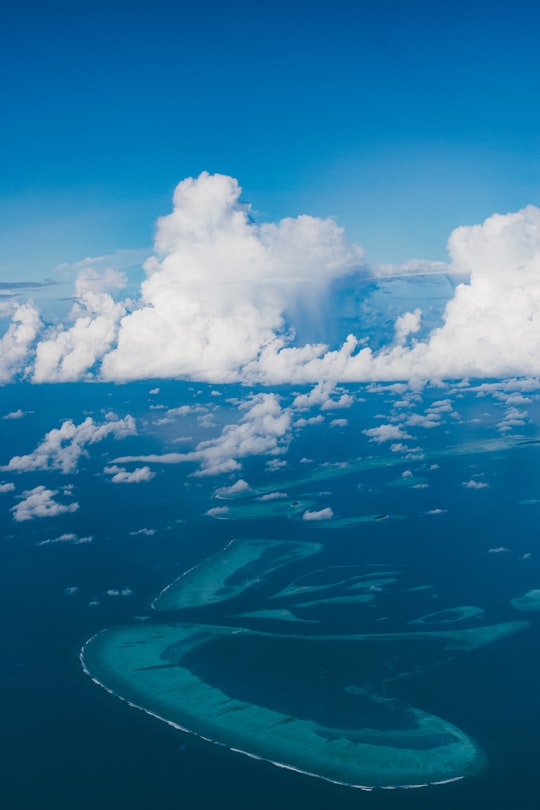 cloud formations in Huvadhu Atoll Maldives