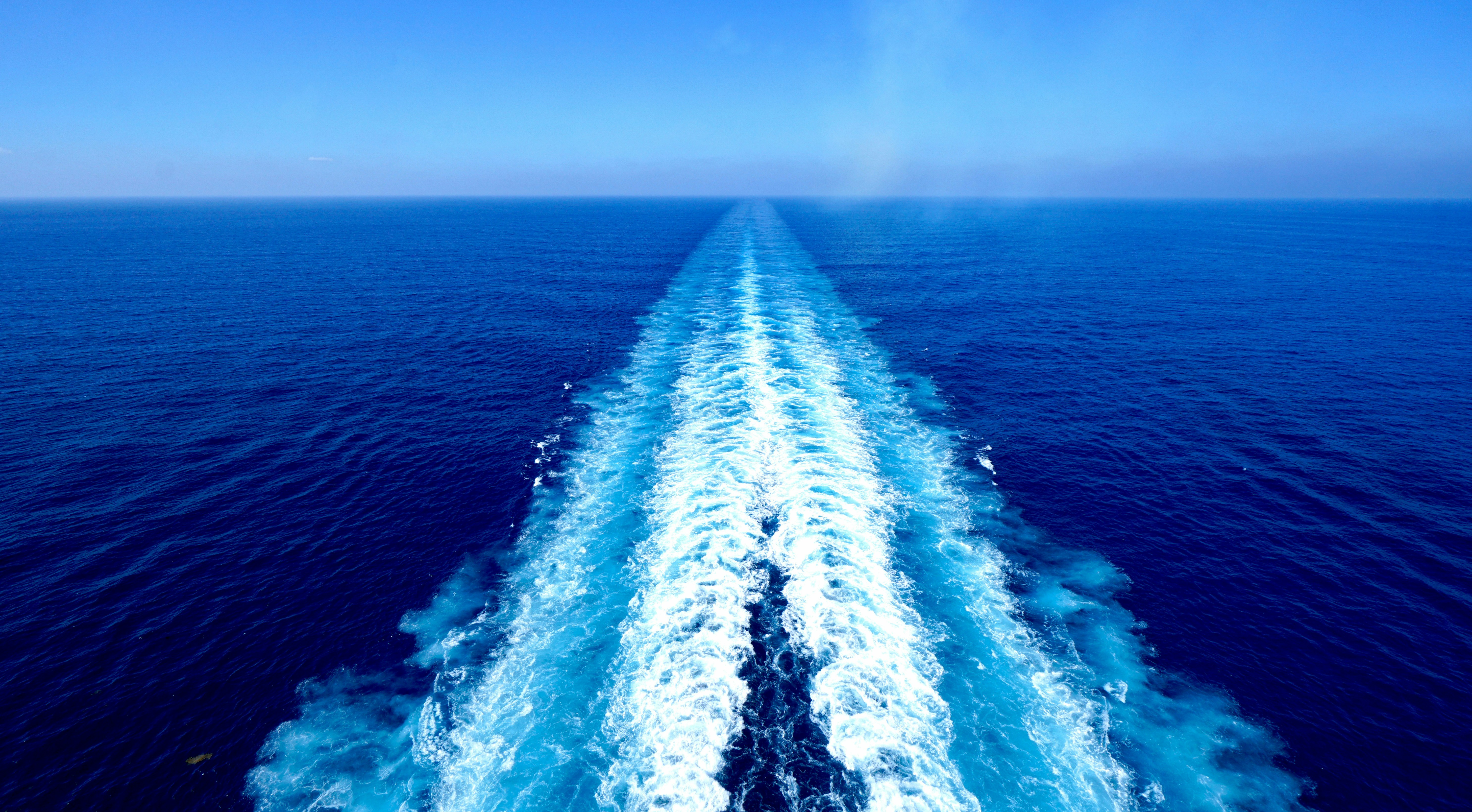 boat water trail during day, Somewhere at sea, Bahamas, MSC Cruse.</p><p>Follow us:  https://www.damononroad.com</p><p>