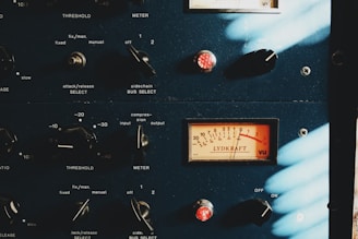 blue industrial machine