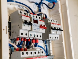 white circuit breakers