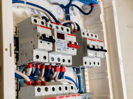white circuit breakers