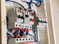 white circuit breakers