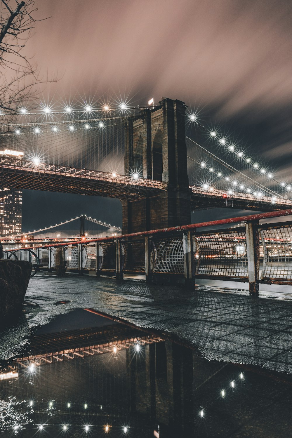 Tower Bridge near city