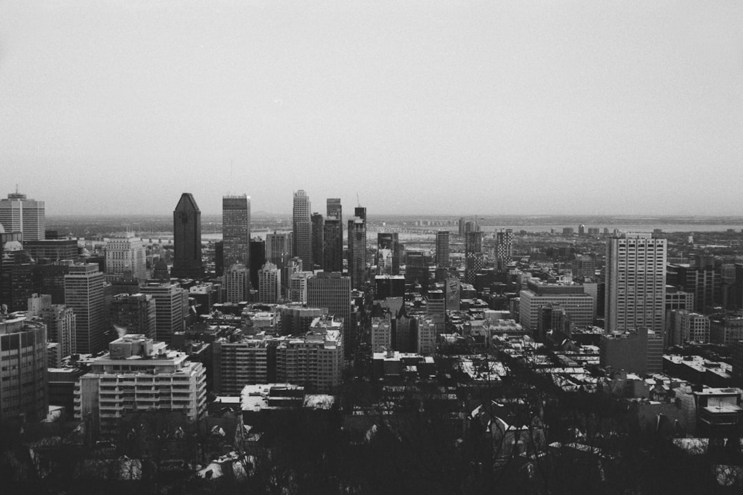 grayscale photo of cityscape during daytime
