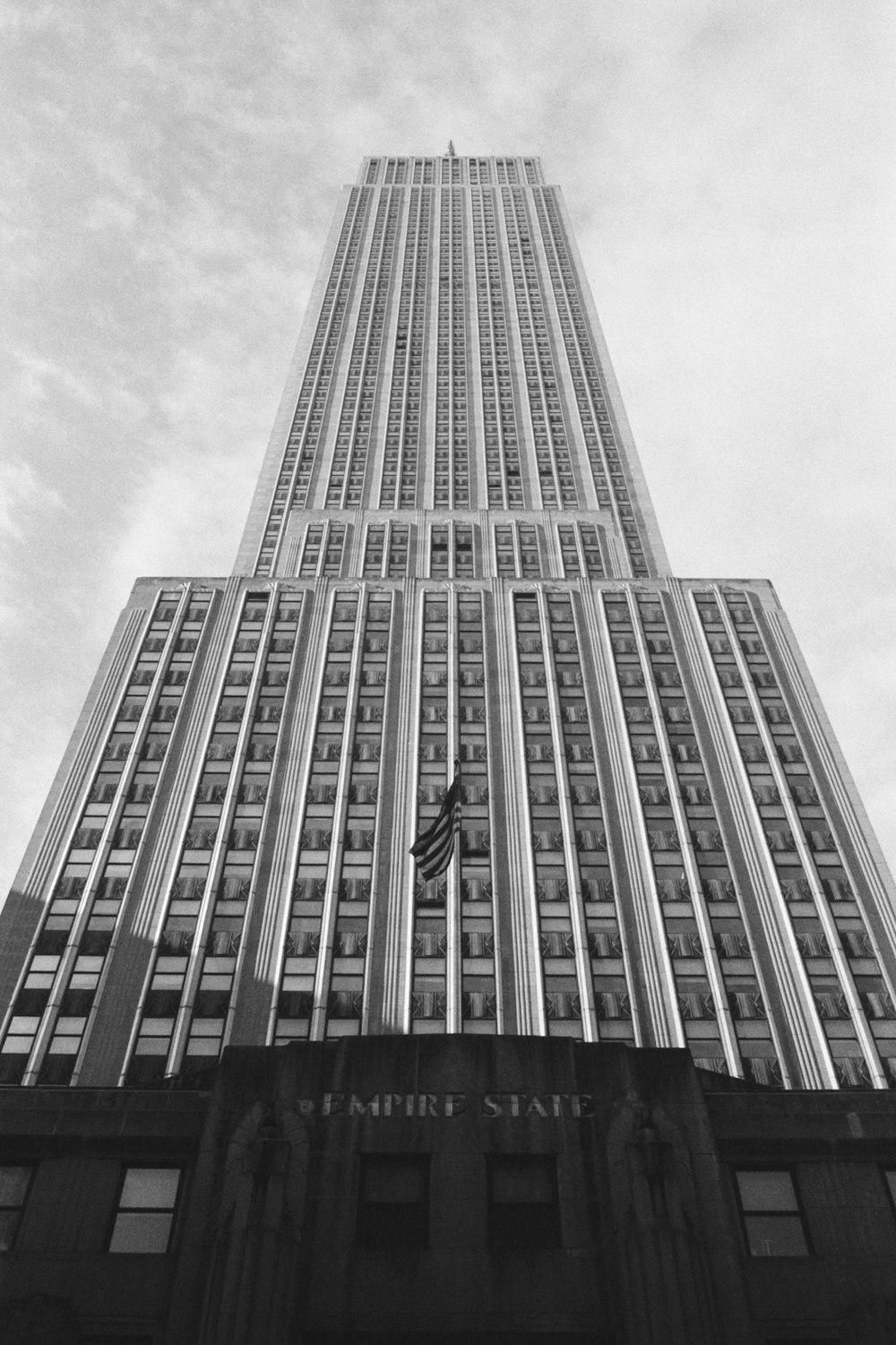 bottom view of building