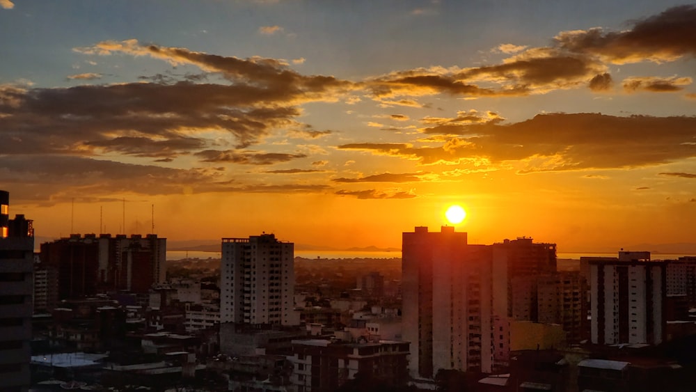 golden hour above buildings