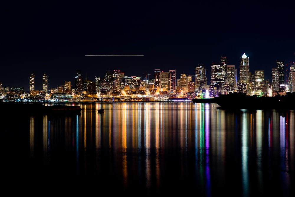 cityscape at nighttime