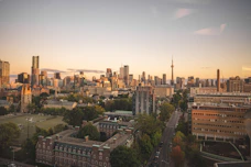 buildings during golden hour