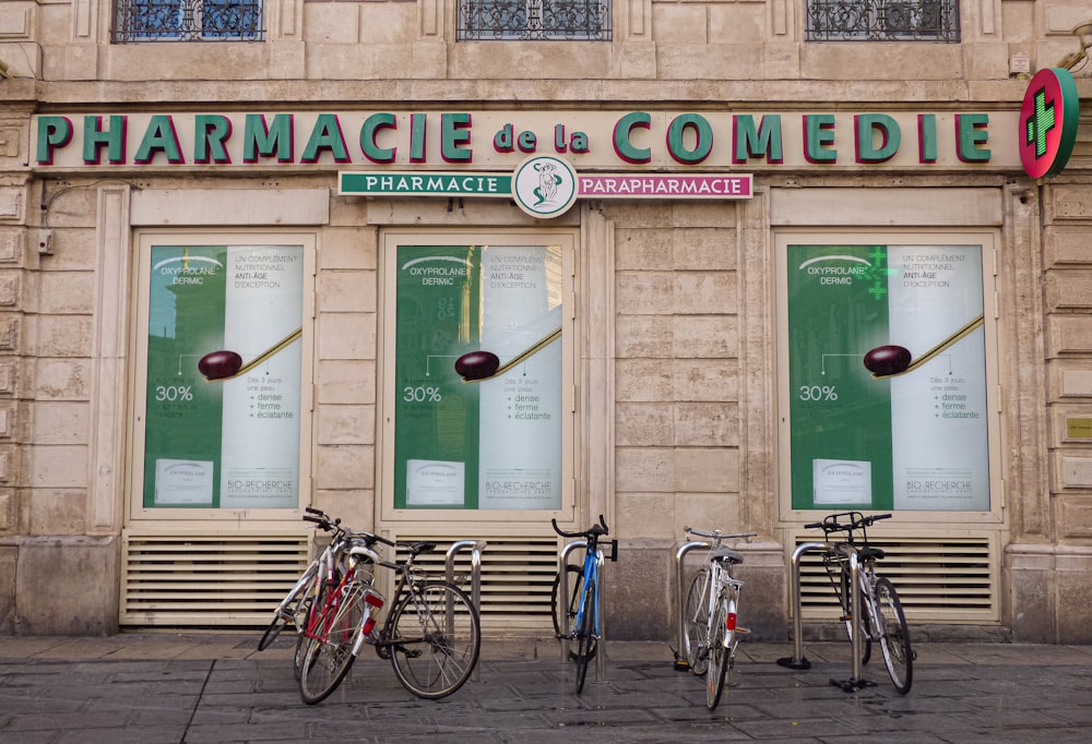 parked bikes