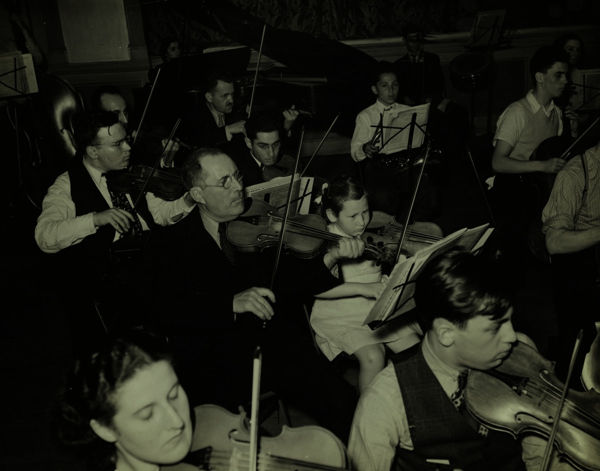 Young musicians auditioning