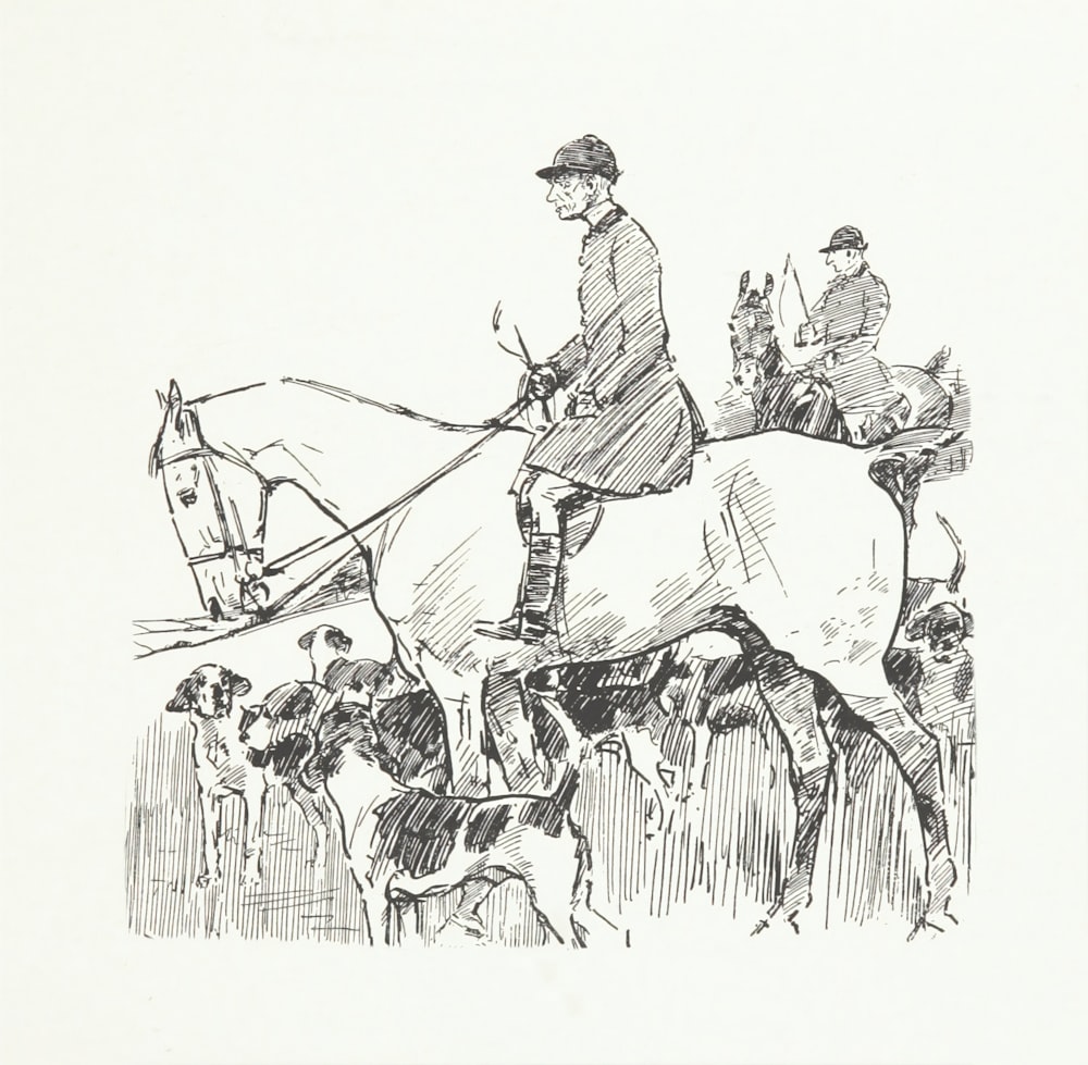 man riding horrse illustration