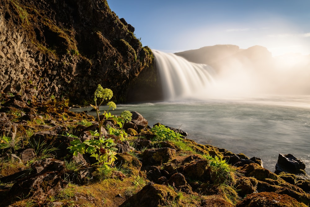 photography of waterfalls during daytime