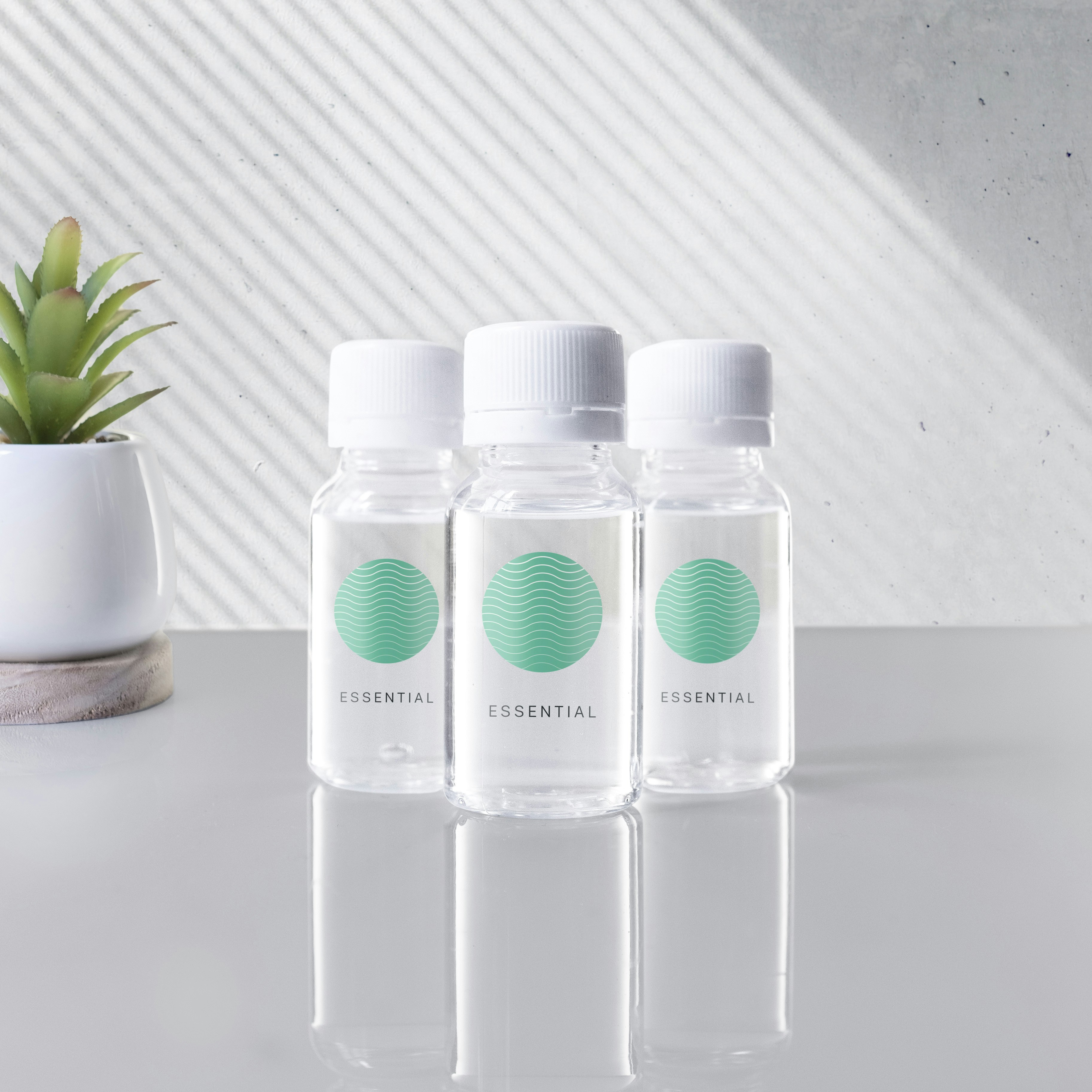 Essential glass bottles