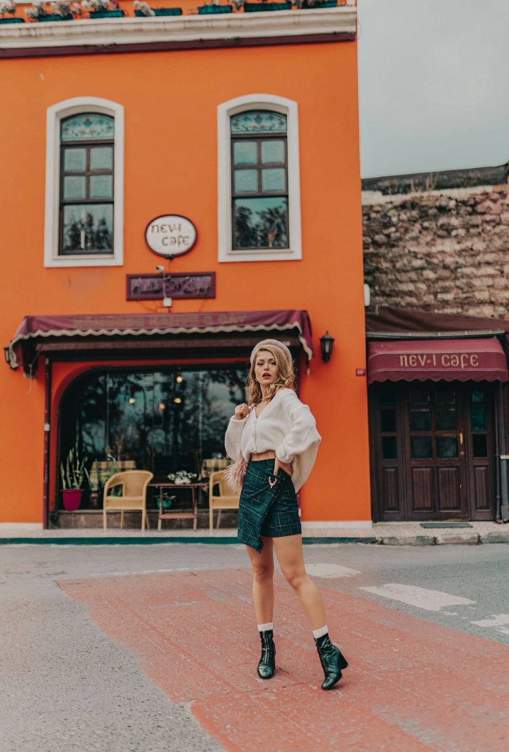 woman standing near building during day