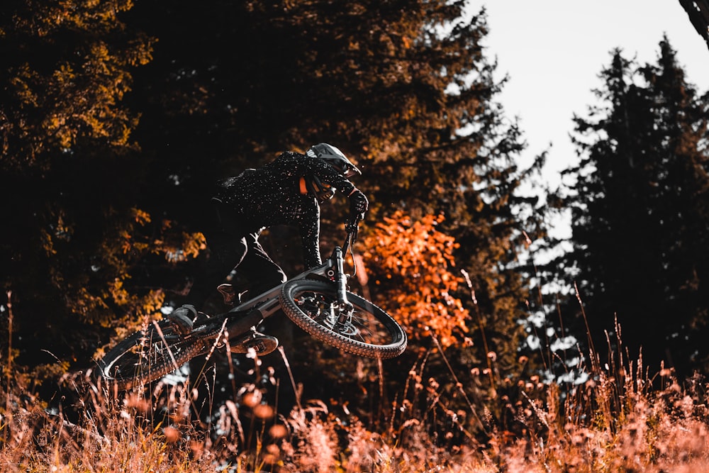 man doing stunts on bike