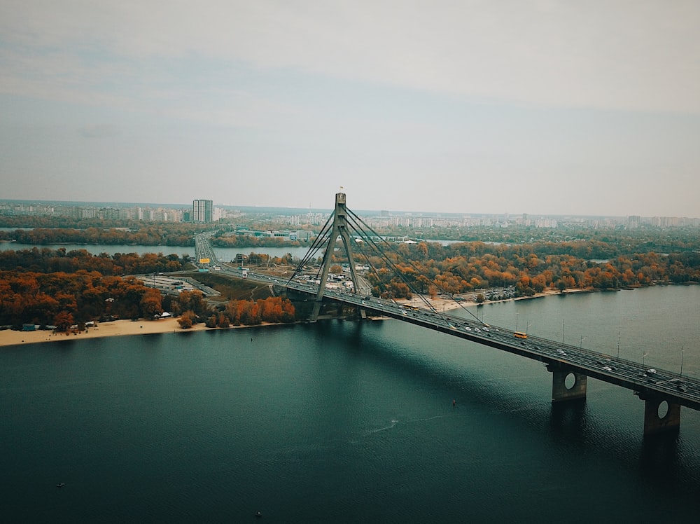 vehicles on bridge