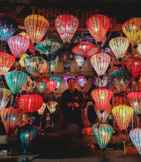colorful Chinese lanterns