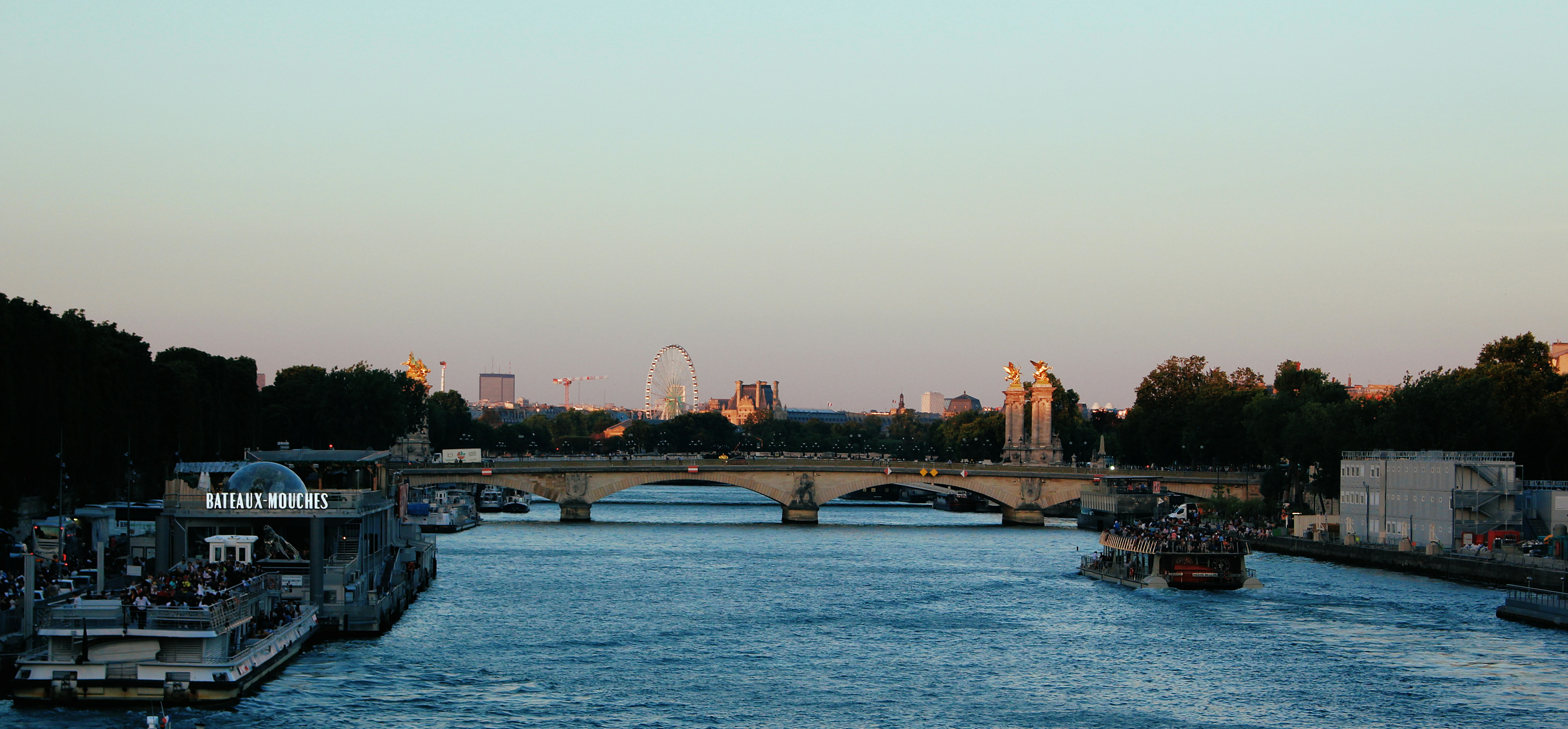 photography of bridge during daytime, Beautiful view of Paris from the Seine River 🇫🇷