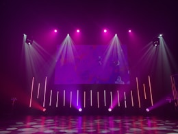 empty stage with lights