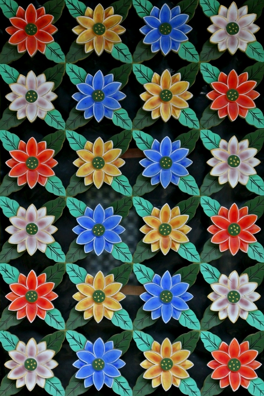 multicolored floral illustration