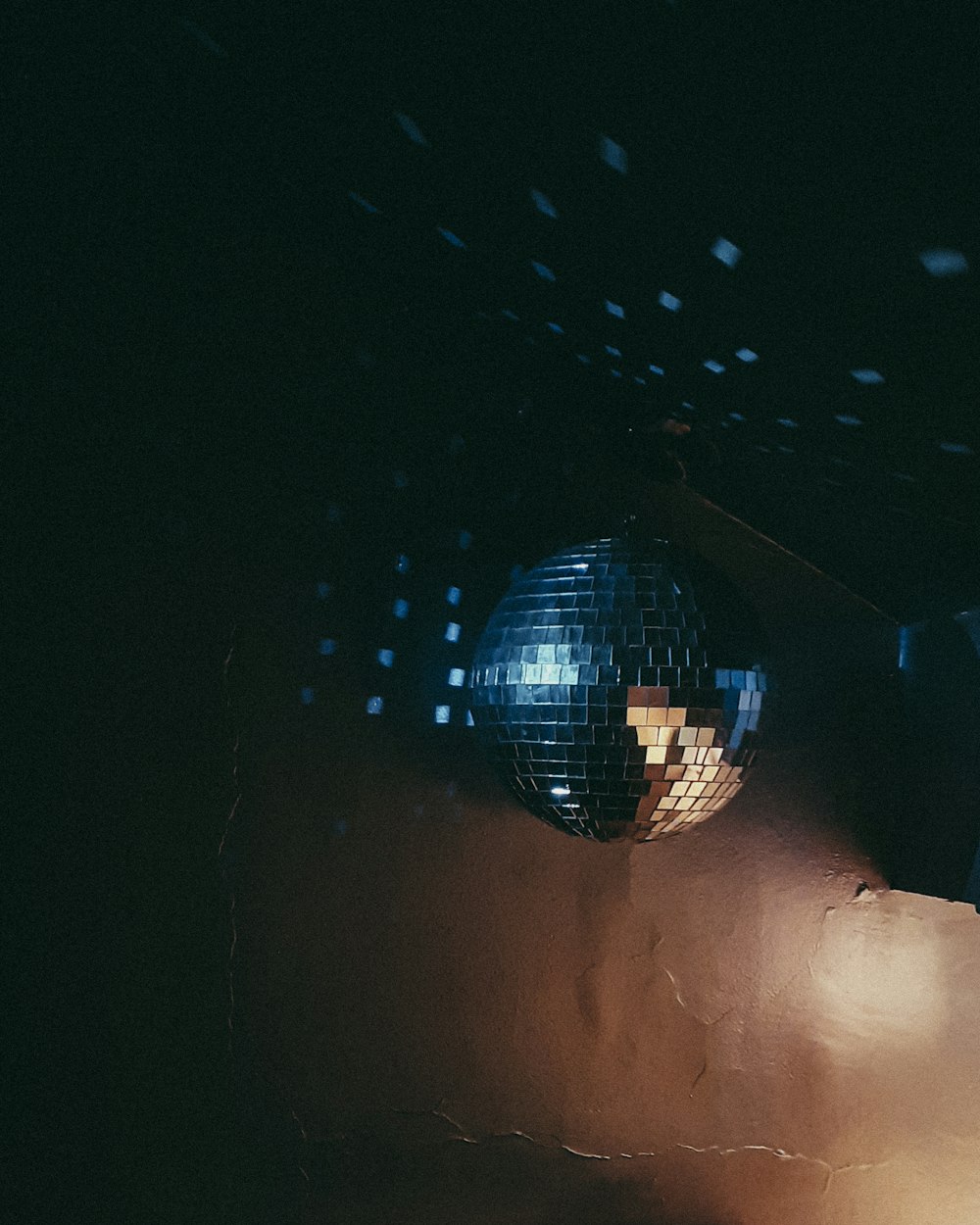 gray disco ball