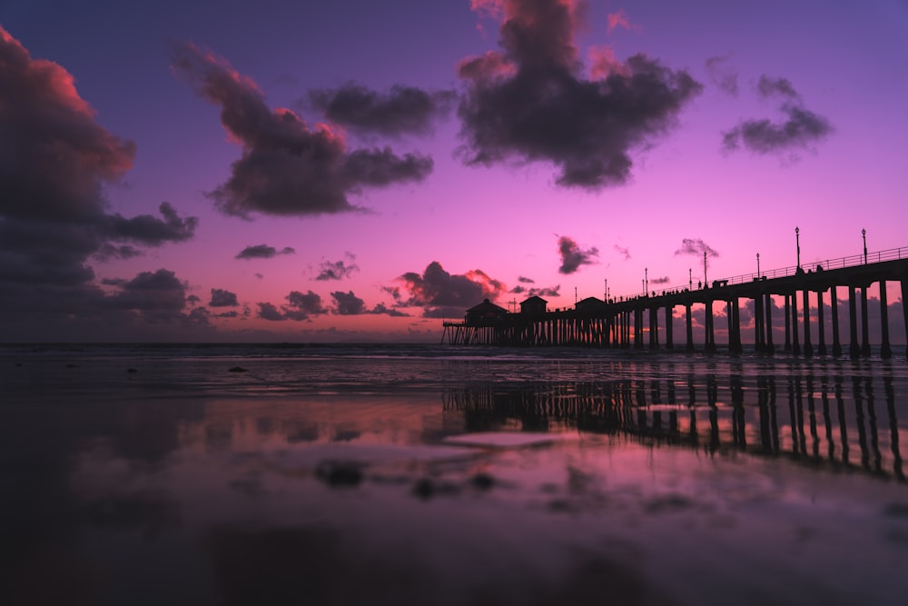 beach during sunset