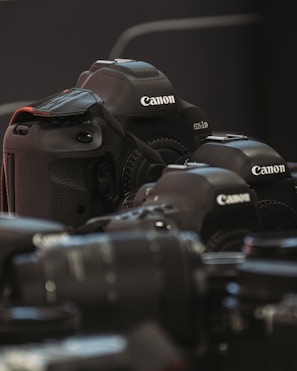 black Canon cameras