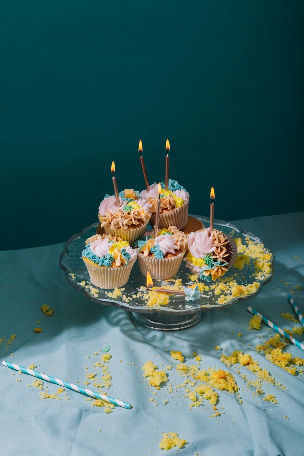 cupcakes on rack