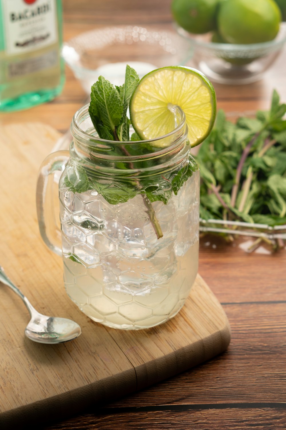 clear glass jar